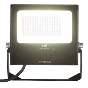 LED Schijnwerper 50W - 6850 lumen - Koelwit 4000K - IP65 IK08 - Kantelbaar - Zwart