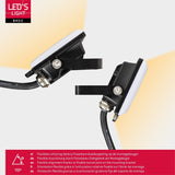 LED schijnwerper - 10W 900 lumen - IP65 waterdicht - met beugel