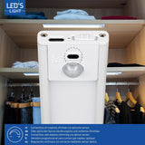 LED kastverlichting met sensor 60cm - 200 lumen - 3W - 3 lichtkleurmodi (warmwit 3000K/koelwit 4000K/daglichtwit 6500K) - dimbaar - oplaadbaar - draadloos - zwaai- en bewegingssensor - USB-C