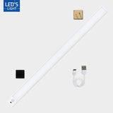 LED kastverlichting met sensor 60cm - 200 lumen - 3W - 3 lichtkleurmodi (warmwit 3000K/koelwit 4000K/daglichtwit 6500K) - dimbaar - oplaadbaar - draadloos - zwaai- en bewegingssensor - USB-C