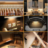 LED Kastverlichting met Sensor 40cm - 150 lumen - 2W - Oplaadbaar USB-C - Bewegings- en Zwaaisensor - Dimbaar
