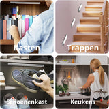 LED kastverlichting met sensor 80cm - 3 lichtkleurmodi (warmwit 3000K/koelwit 4000K/daglichtwit 6500K) - dimbaar - oplaadbaar - draadloos - zwaai- en bewegingssensor - USB-C
