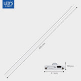 LED kastverlichting met sensor 80cm - 3 lichtkleurmodi (warmwit 3000K/koelwit 4000K/daglichtwit 6500K) - dimbaar - oplaadbaar - draadloos - zwaai- en bewegingssensor - USB-C