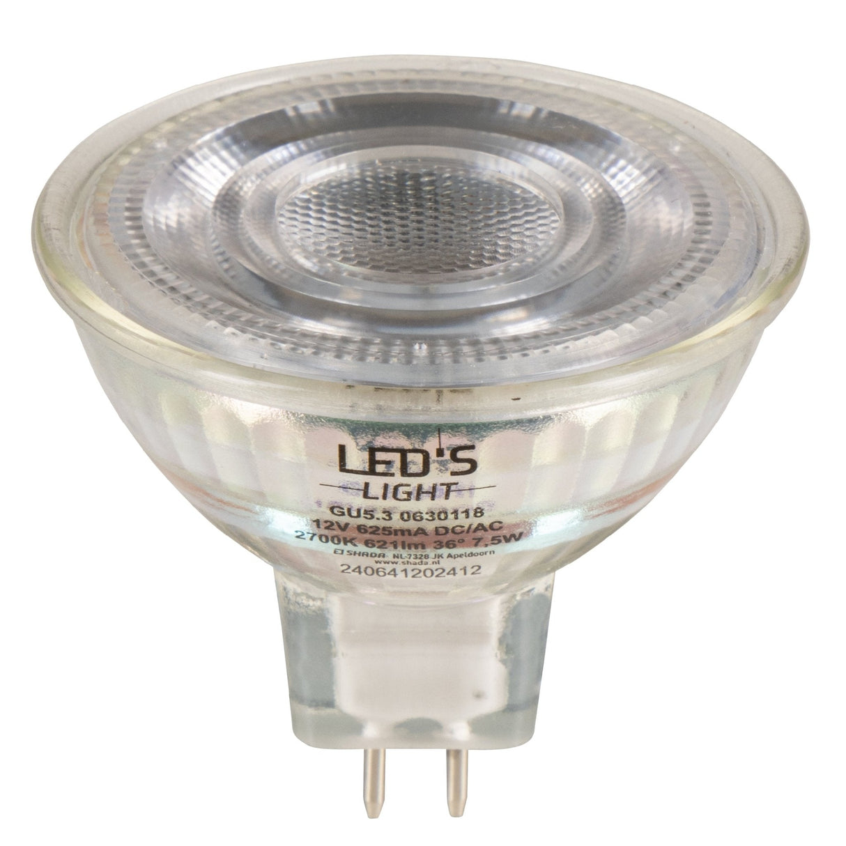 LED Spot GU5.3 Dimbaar 621 lumen - 7.5W - 2700K - 36° - MR16 - 12V