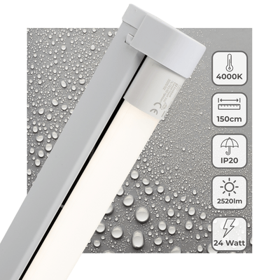 LED TL Armatuur 2520 lumen - 24W - 4000K - 150cm - Inclusief Buis
