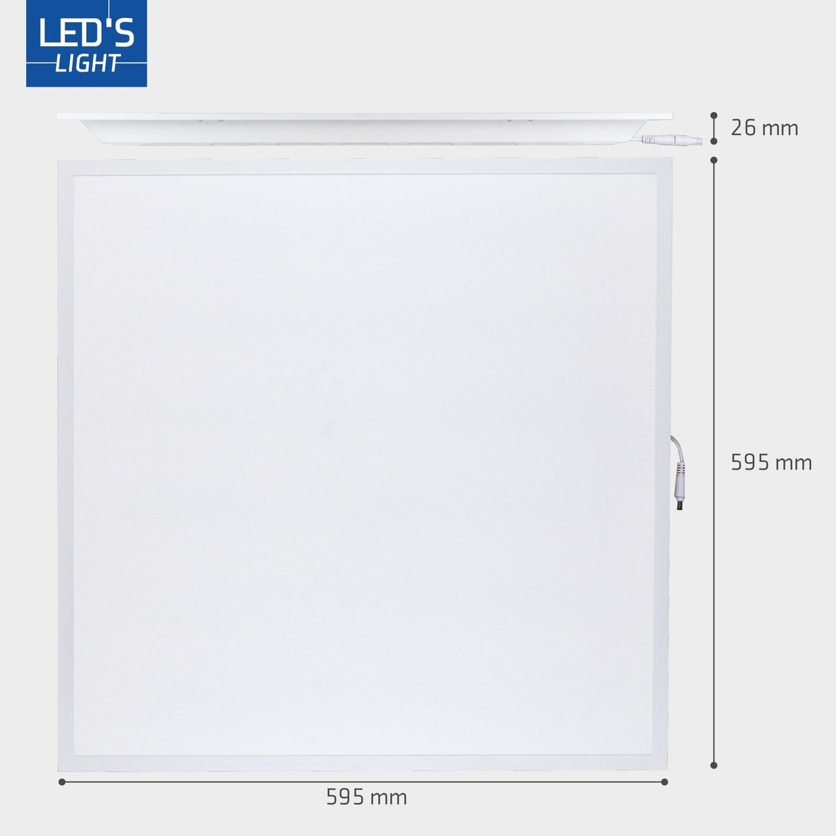 LED Paneel 4000 lumen - 40W - Koelwit 4000K - 60x60cm - Inbouw - UGR<22