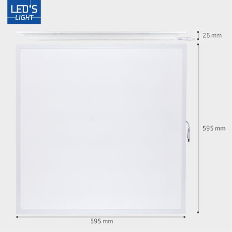LED Paneel 4000 lumen - 40W - Koelwit 4000K - 60x60cm - Inbouw - UGR<22