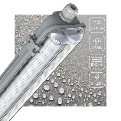 LED TL Armatuur 150cm 5760 lumen - 48W - Daglichtwit 6500K - IP65 Waterdicht - 120lm/W