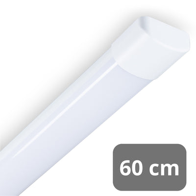 LED Batten 60cm - 2330 lumen - 18W - Koelwit 4000K - IP40 - IK08 - 4 stuks