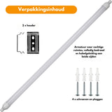 LED Vochtbestendig armatuur 120cm - 4320 lumen - 36W - Koelwit 4000K - IP65 - IK08 - Koppelbaar tot 10 stuks - 2 stuks