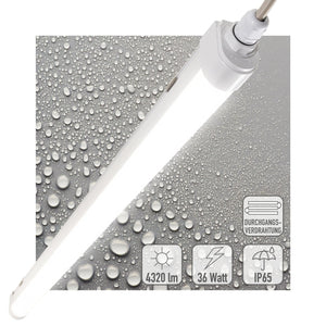 LED Vochtbestendig armatuur 120cm - 4320 lumen - 36W - Koelwit 4000K - IP65 - IK08 - Koppelbaar tot 10 stuks