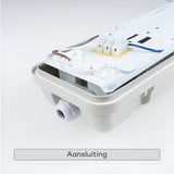 LED TL-Armatuur met Sensor IP65 4200 Lumen - 28W - 4000K Koelwit - 120cm - Bewegingssensor en Daglichtsensor