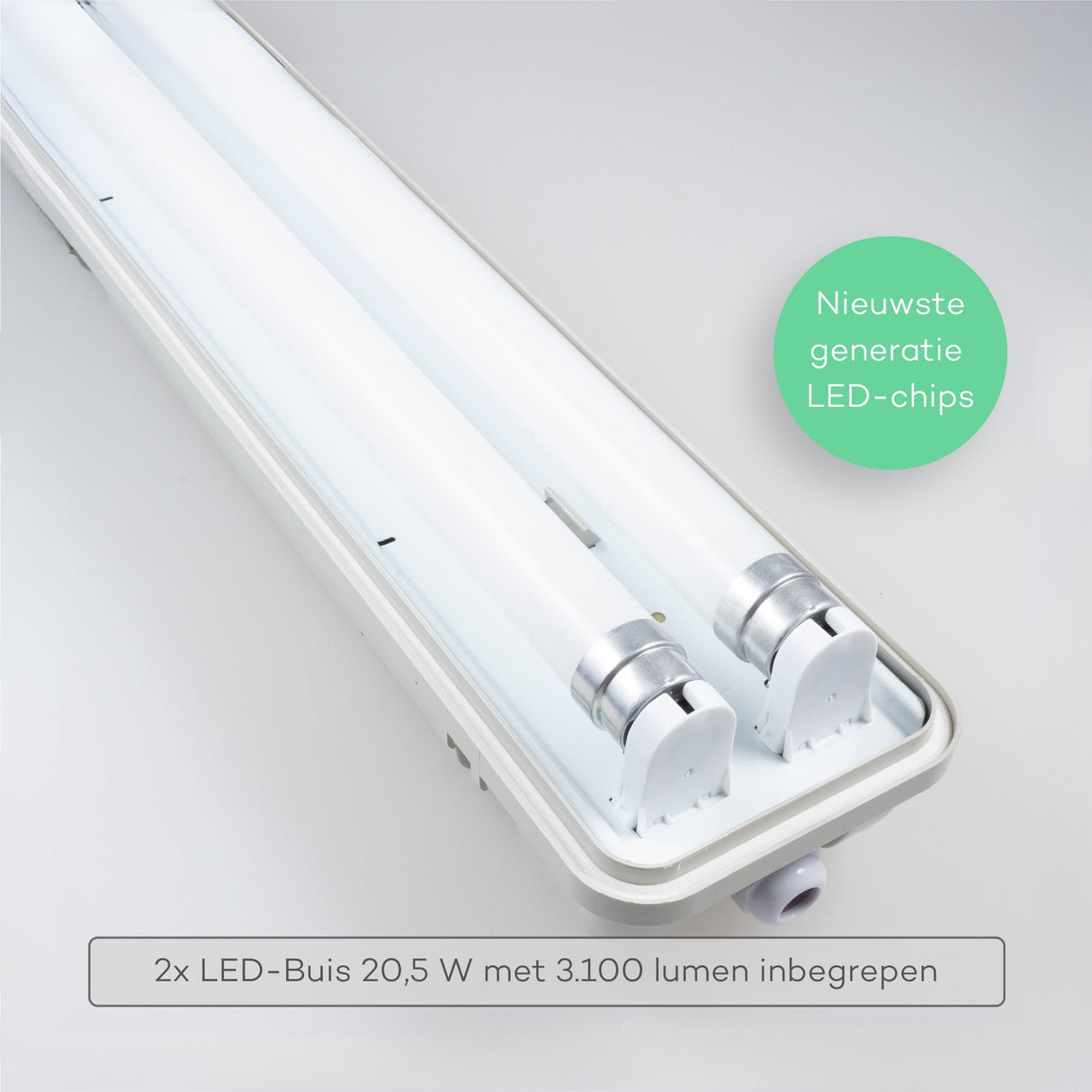 LED TL-Armatuur met Sensor IP65 4200 Lumen - 28W - 4000K Koelwit - 120cm - Bewegingssensor en Daglichtsensor