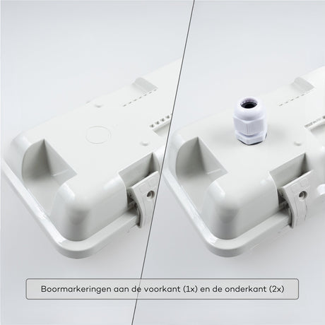 Réglette LED avec capteur IP65 4200 lumens - 28W - Blanc froid 4000K - 120cm - Capteur de mouvement et capteur de luminosité