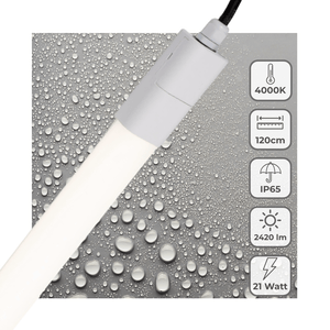 LED TL-armatuur 2420 lumen - 21W - Koelwit 4000K - IP65 Waterdicht - 120cm