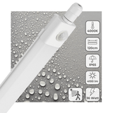 LED Vochtbestendig armatuur 120cm - 4100 Lumen - 36W - Koelwit 4000K - PIR bewegingssensor - IP65 - 230V