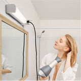 Réglette LED avec prise 60cm 1700 lumens - 15W - Dimmable - 3 couleurs de lumière - IP44 Salle de bains