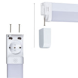 Réglette LED avec prise 60cm 1700 lumens - 15W - Dimmable - 3 couleurs de lumière - IP44 Salle de bains
