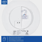 LED Plafondarmatuur 1440 lumen - 8W - 3 lichtkleuren - IP54 Waterdicht - 6 lichtstanden