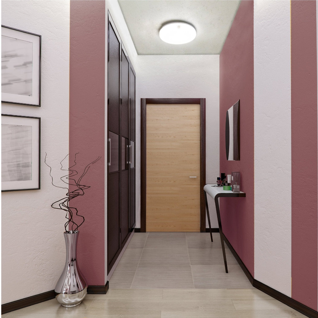 LED Plafondarmatuur 1440 lumen - 8W - 3 lichtkleuren - IP54 Waterdicht - 6 lichtstanden