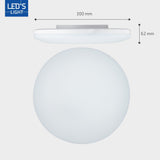 LED Plafondlamp 2880 Lumen - 16W - Koelwit 4000K - IP54 - Ø30cm - Verstelbaar vermogen