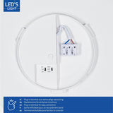 LED Plafondlamp 2880 Lumen - 16W - Koelwit 4000K - IP54 - Ø30cm - Verstelbaar vermogen