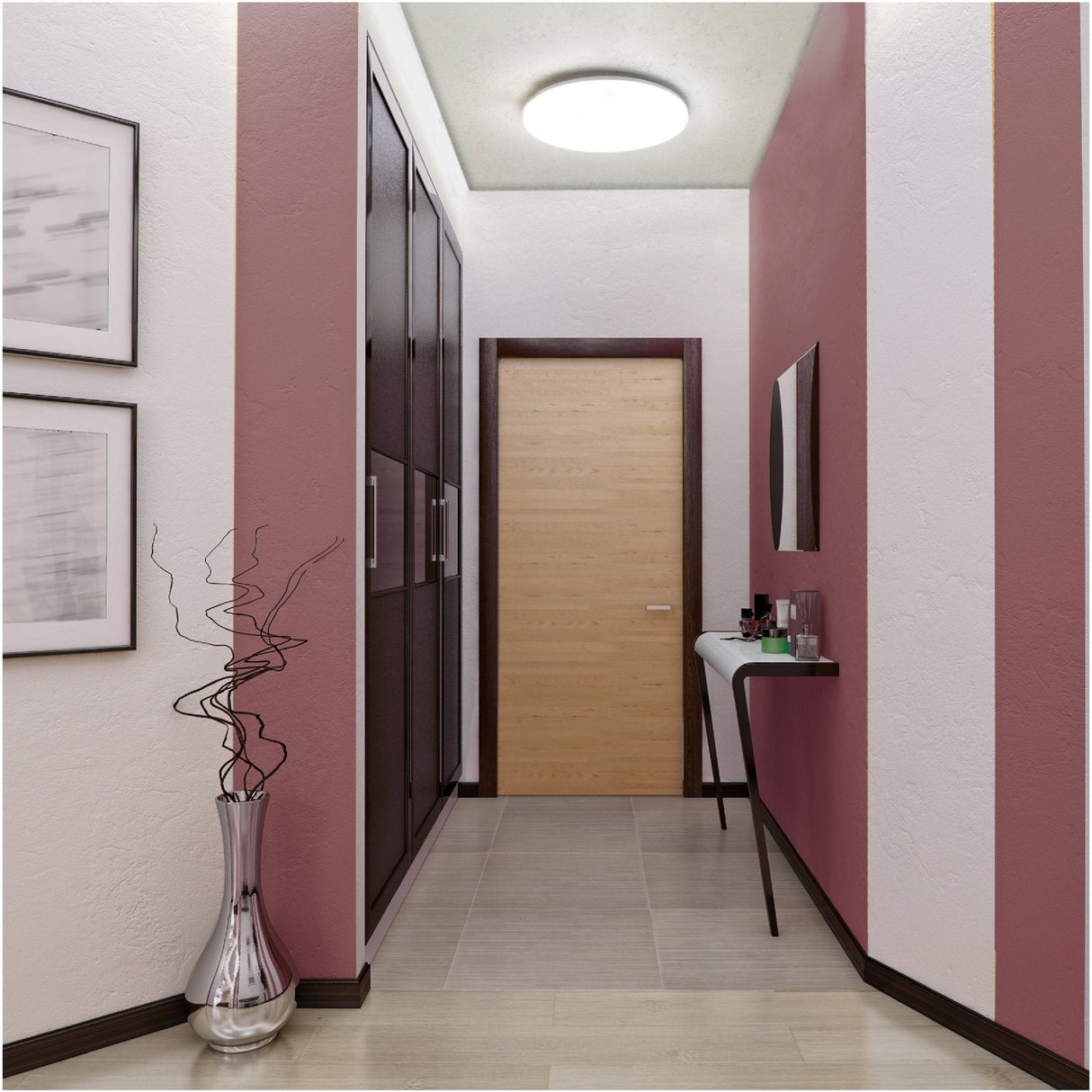 LED Plafondlamp 2880 Lumen - 16W - Koelwit 4000K - IP54 - Ø30cm - Verstelbaar vermogen