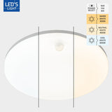 LED Plafondlamp 2880 lumen - 16W - Warmwit 3000K Koelwit 4000K Daglichtwit 6000K - PIR Sensor - IP54 - Ø 30cm