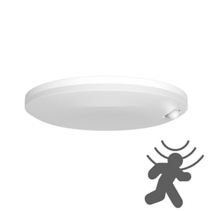 LED Plafondlamp 1600 lumen - 18W - Warmwit 3000K - Bewegingssensor - IP54 - Ø30cm