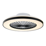 LED plafondventilator met verlichting 2500 lumen - 55W - instelbaar 2000K-4000K - afstandsbediening - 50cm - zwart/wit