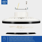 LED plafondventilator met verlichting 2500 lumen - 55W - instelbaar 2000K-4000K - afstandsbediening - 50cm - zwart/wit