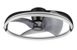 LED plafondventilator XL 4300 lumen - 40W - extra warmwit 2000K / koelwit 4000K - afstandsbediening - 74cm - zwart