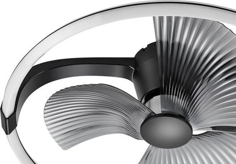 LED plafondventilator XL 4300 lumen - 40W - extra warmwit 2000K / koelwit 4000K - afstandsbediening - 74cm - zwart