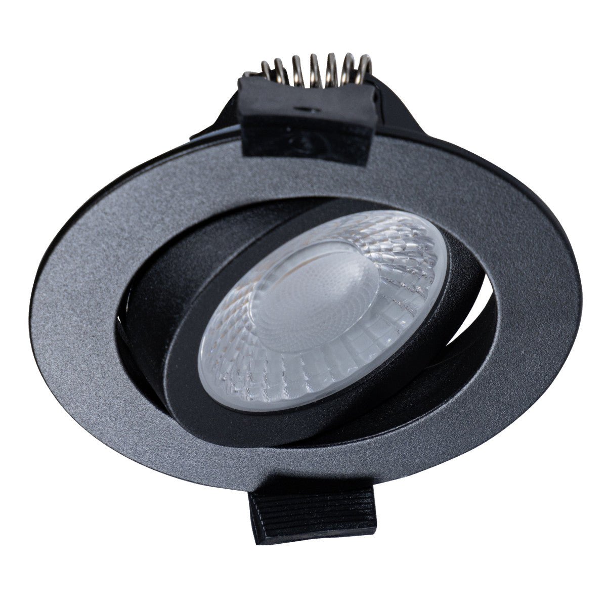 LED Inbouwspot Zwart Kantelbaar - 530 lumen - Dim to Warm - IP54 - 6W - 6 stuks