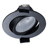 LED Inbouwspot Zwart Kantelbaar - 530 lumen - Dim to Warm - IP54 - 6W - 6 stuks