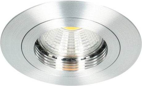 LED Inbouwspot Dimbaar 530 Lumen - 6W - Dim to Warm 2700K-1800K - Kantelbaar - IP54 - Nikkel