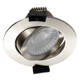 3 PACK - LED's Light PRO downlight inbouwspot Ø 68mm - Kantelbaar - Spatwaterdicht - Dim to Warm - RVS