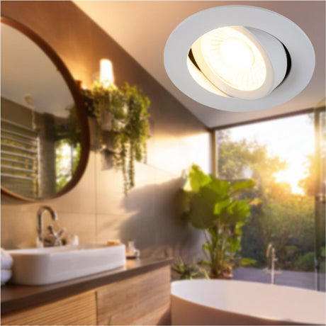 PACK DE 3 - Spot encastrable LED's Light PRO Ø 68mm - résistant aux projections d’eau - variable - universel - blanc