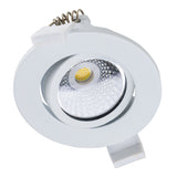 LED Inbouwspot 400 lumen - 3.5W - Warmwit 2700K / Koelwit 4000K / Daglichtwit 6000K - IP65 - Dimbaar - Wit - 3 stuks