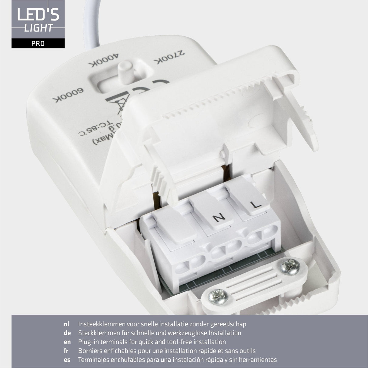LED Inbouwspot 400 lumen - 3.5W - Warmwit 2700K / Koelwit 4000K / Daglichtwit 6000K - IP65 - Dimbaar - Wit - 3 stuks