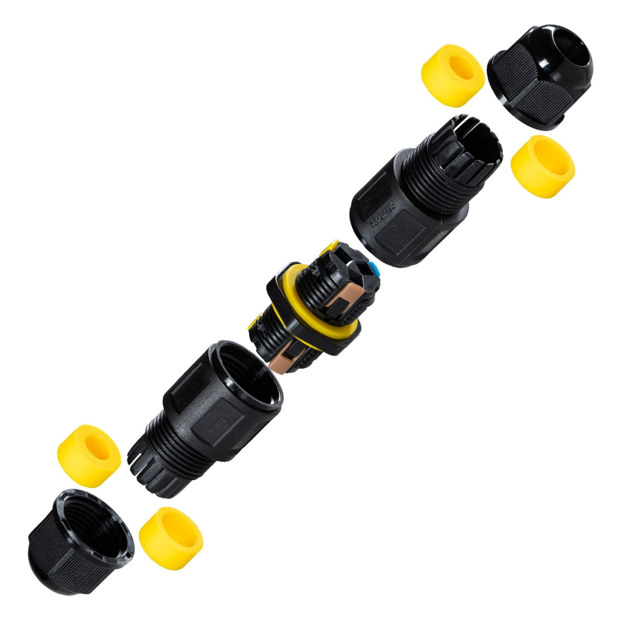 Waterdichte Kabelconnector IP68 - I-Connector 3P - Hefboomklem - Voor Kabels 4-11mm - Zwart