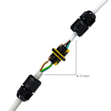 Waterdichte Kabelconnector IP68 - I-Connector 3P - Hefboomklem - Voor Kabels 4-11mm - Zwart