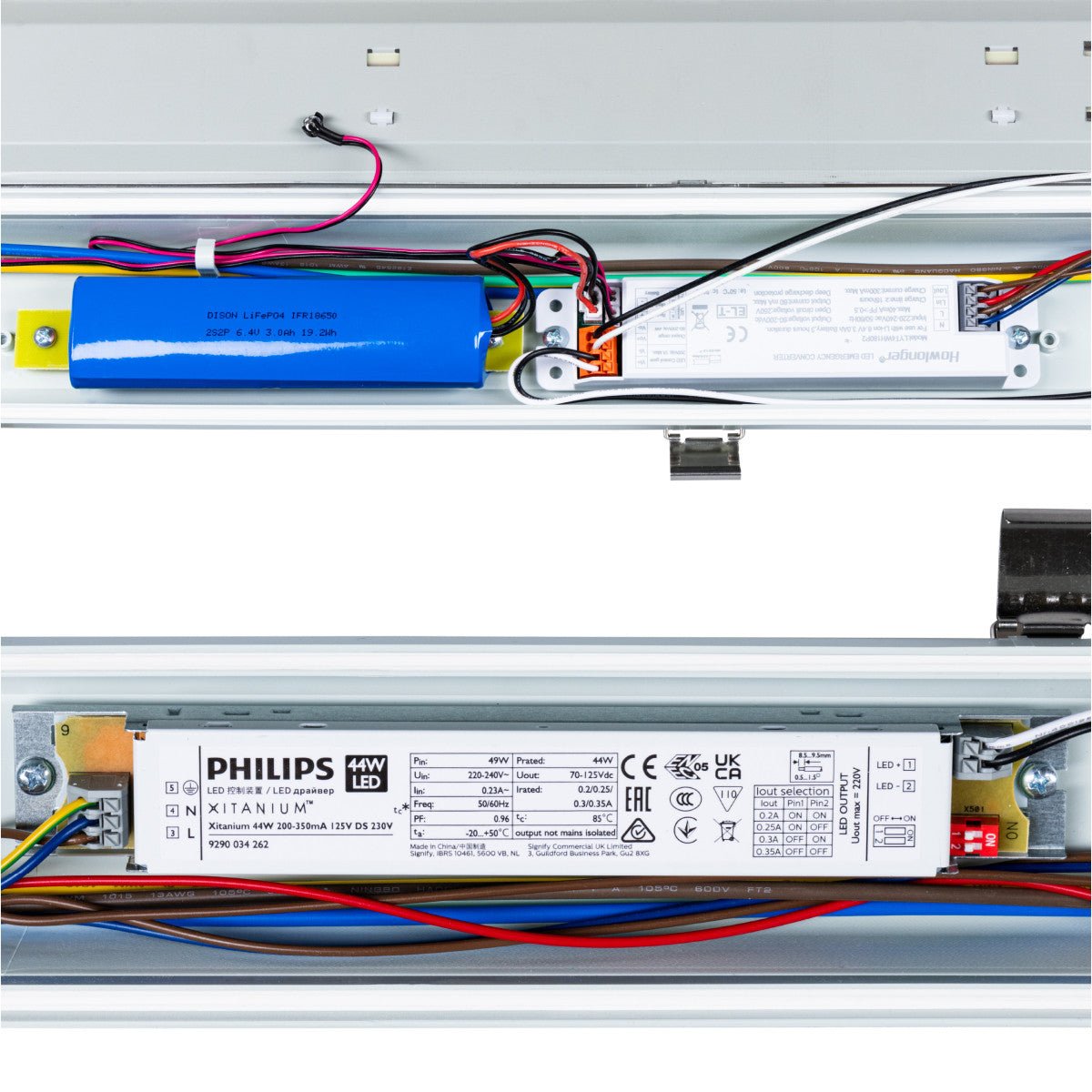 Luminaire LED PRO LED TL de LED's Light, 150 cm - Avec batterie de secours - 4 modes d’éclairage - 47W
