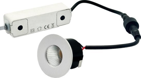 6 PACK - LED's Light PRO mini inbouwspot 3 cm - Voor overkapping, veranda's en inbouwplafonds - Dimbaar - 3 Kleuren plaatjes