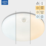 LED Plafondlamp 1440 lumen - 8W - Bewegingssensor - 3 Kleuren - Dimbaar - IP54 - 25cm