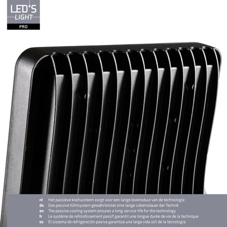 LED Schijnwerper 12750 lumen - 100W - Warmwit 3000K / Koelwit 4000K / Daglichtwit 5000K - IP65 - IK08 - C4 corrosiebestendig - 6 lichtstanden