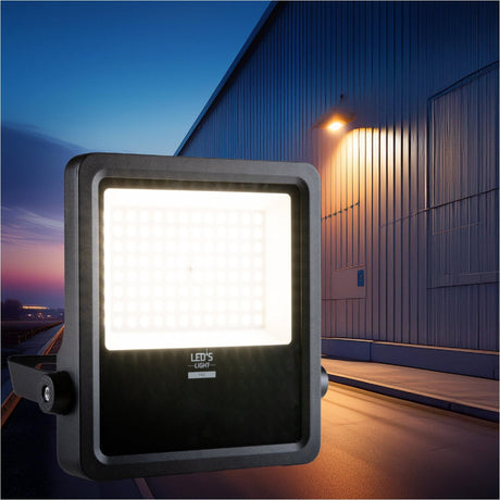 LED Schijnwerper 12750 lumen - 100W - Warmwit 3000K / Koelwit 4000K / Daglichtwit 5000K - IP65 - IK08 - C4 corrosiebestendig - 6 lichtstanden
