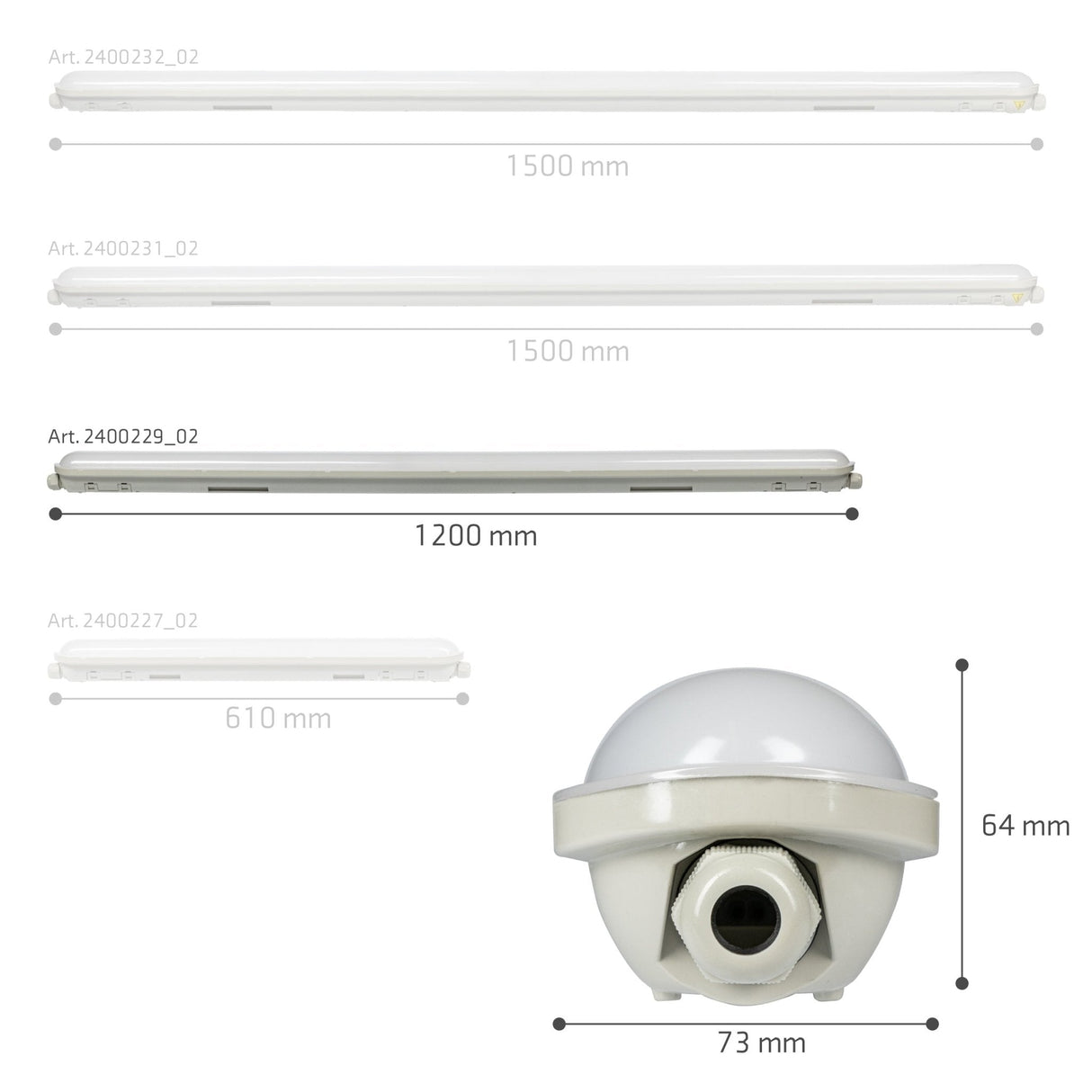 LED TL Armatuur PRO 4640 lumen - 29W - Koelwit 4000K - 120cm - IP65 Waterdicht - IK08 Slagvast - 5 Jaar Garantie - 2 stuks