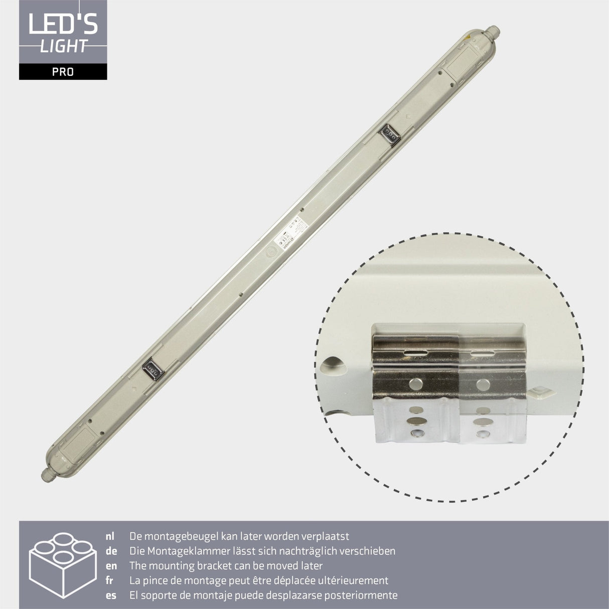 LED TL Armatuur 4640 lumen - 29W - Koelwit 4000K - IP65 Waterdicht - 120cm - 4 stuks