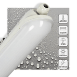 LED TL armatuur 150cm compleet - 6400 lumen - 40W - IP65 waterdicht - IK08 schokbestendig - inclusief TL buis